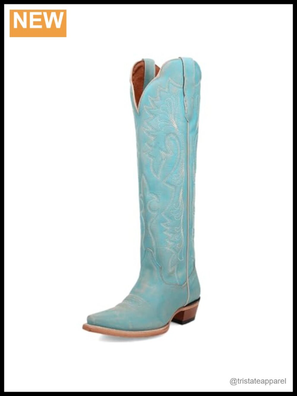 Women Western Cowgirl Boots Mid Calf Low Heel Pointed Toe Zip Closure
